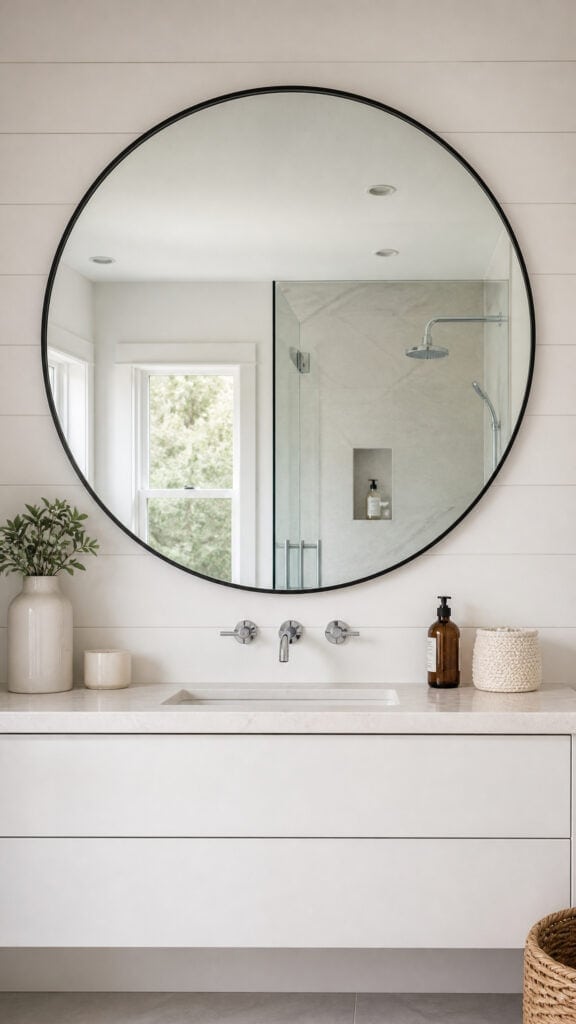 Oversized Round Mirror