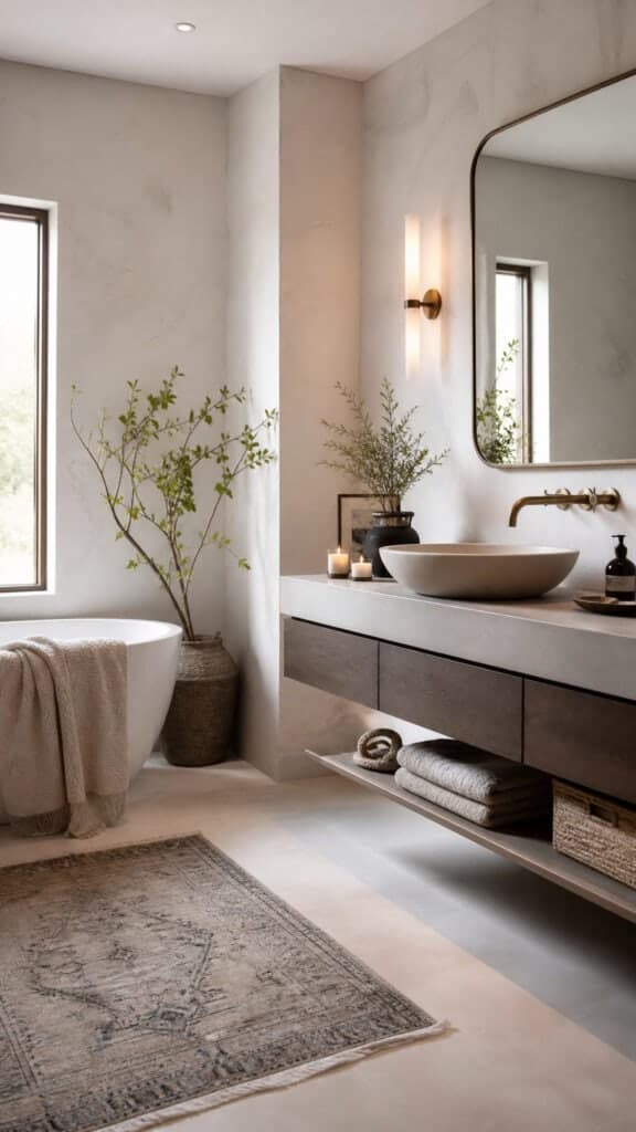 Textured White Plaster Walls