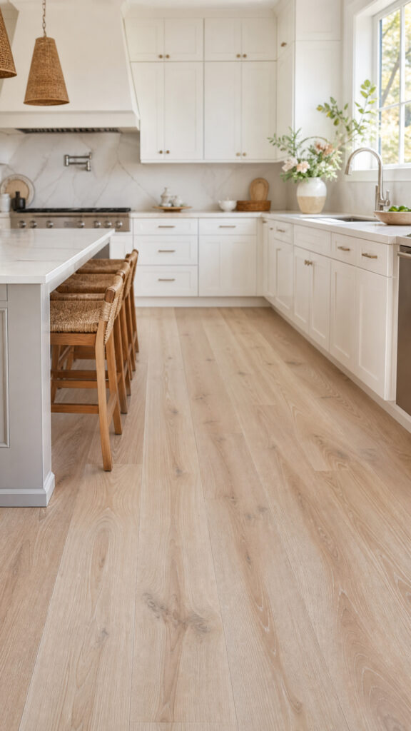 Light Wood or Whitewashed Floors