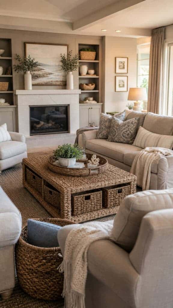 Seagrass and Wicker Accents