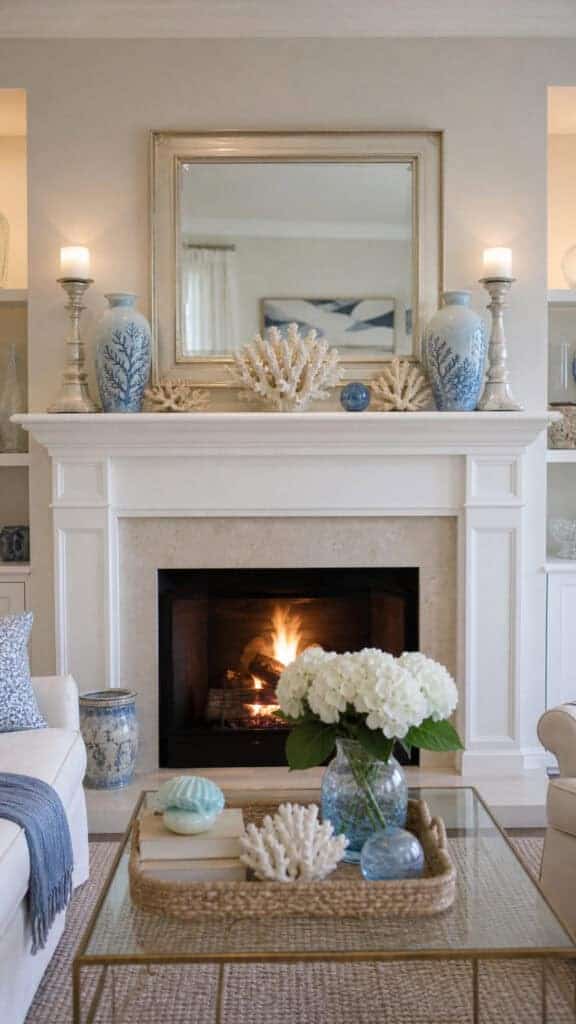 Traditional Fireplace Mantel Styling