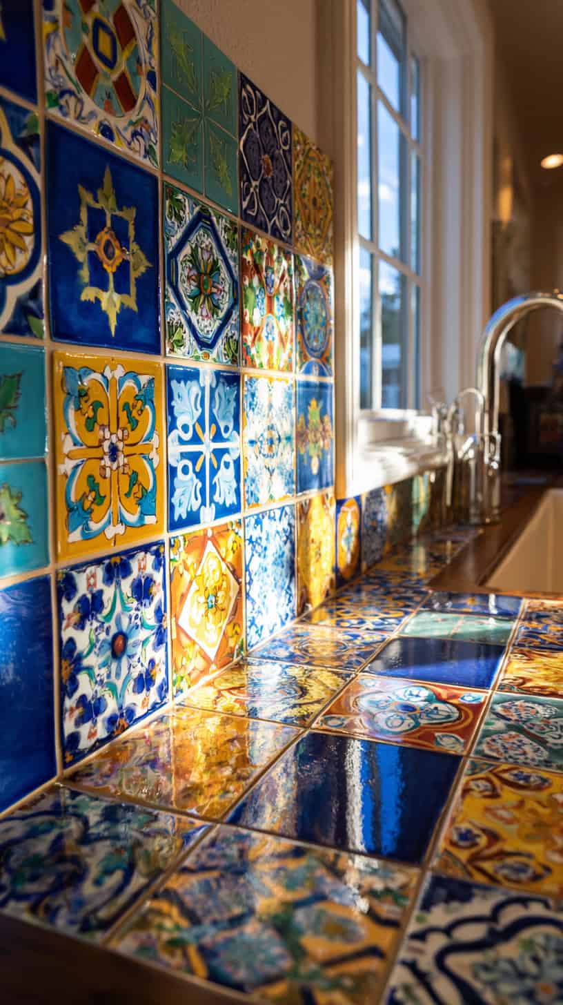 Colorful Tile Accent Wall - Image 4