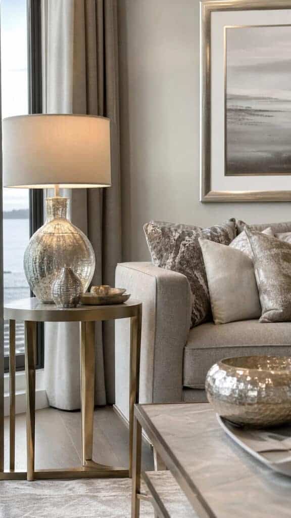 Add Subtle Metallic Accents in Brushed or Matte Finishes