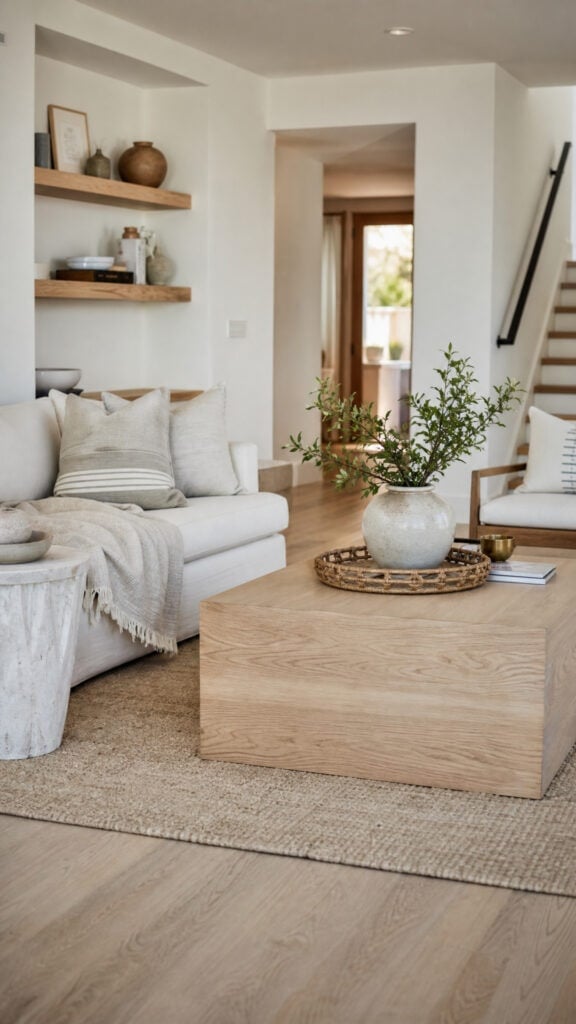 Incorporate Natural Wood Elements with Clean Lines