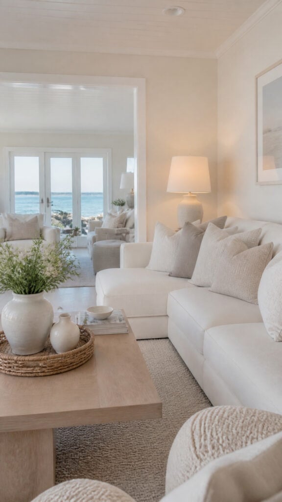 Layer Different Shades of White and Cream