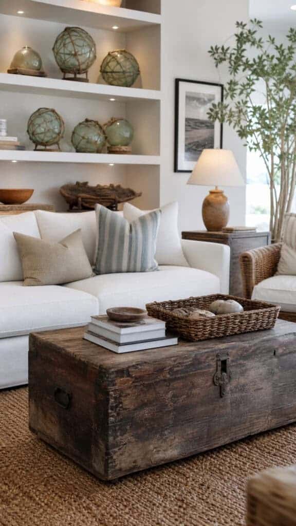 Mix Modern and Vintage Coastal Pieces