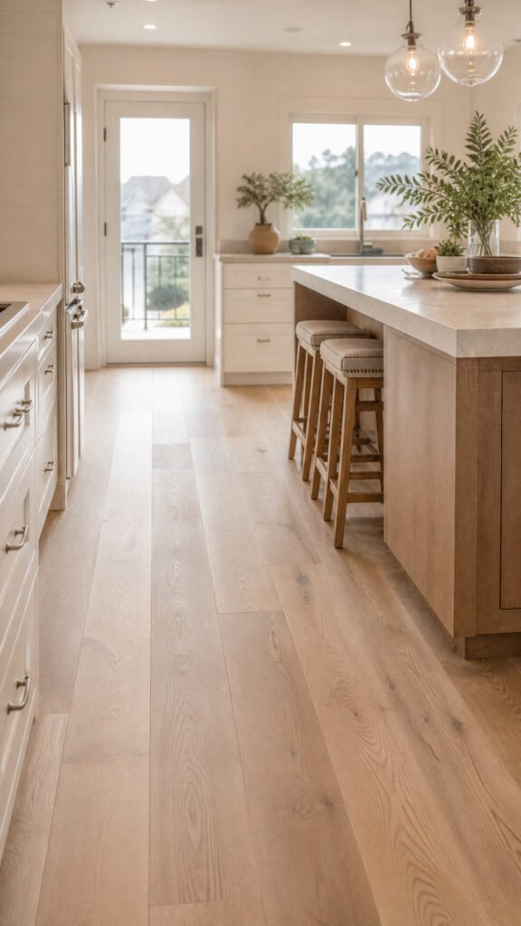 Minimalist White Oak Flooring
