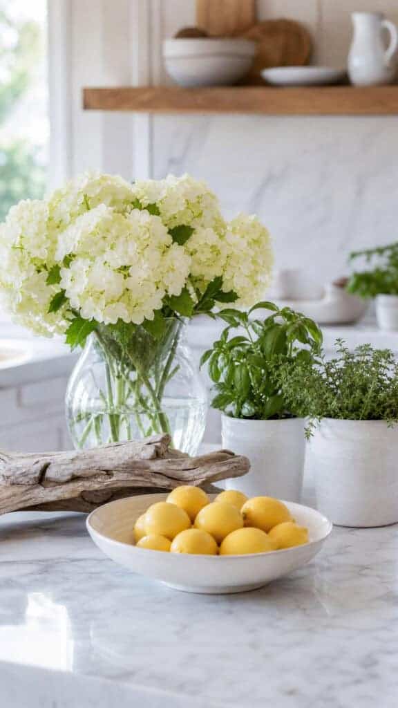 Fresh Greenery and Natural Elements