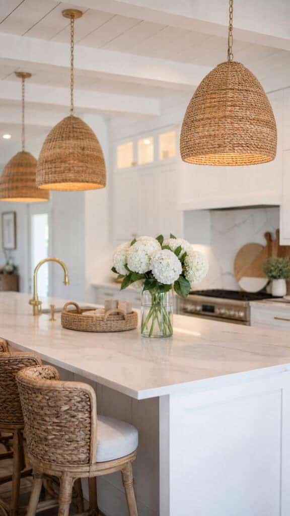 Natural Fiber Pendant Lights
