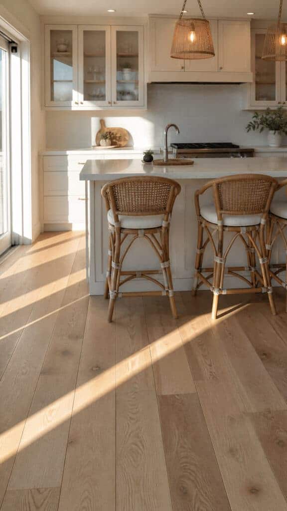 Natural Wood Flooring in Light Tones
