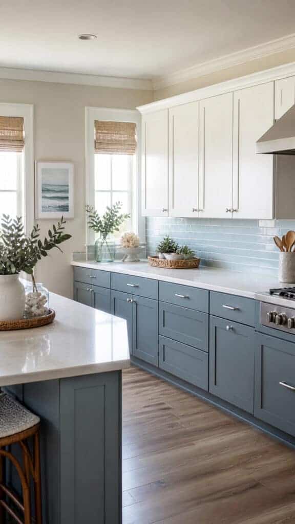 Soft Blue-Gray Color Palette Throughout