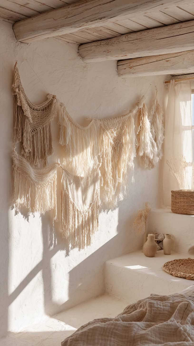Natural Linen Wall Hangings - Image 2