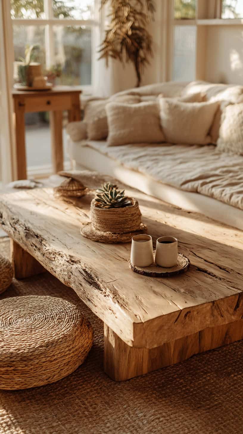 Natural Wood Coffee Tables - Image 4