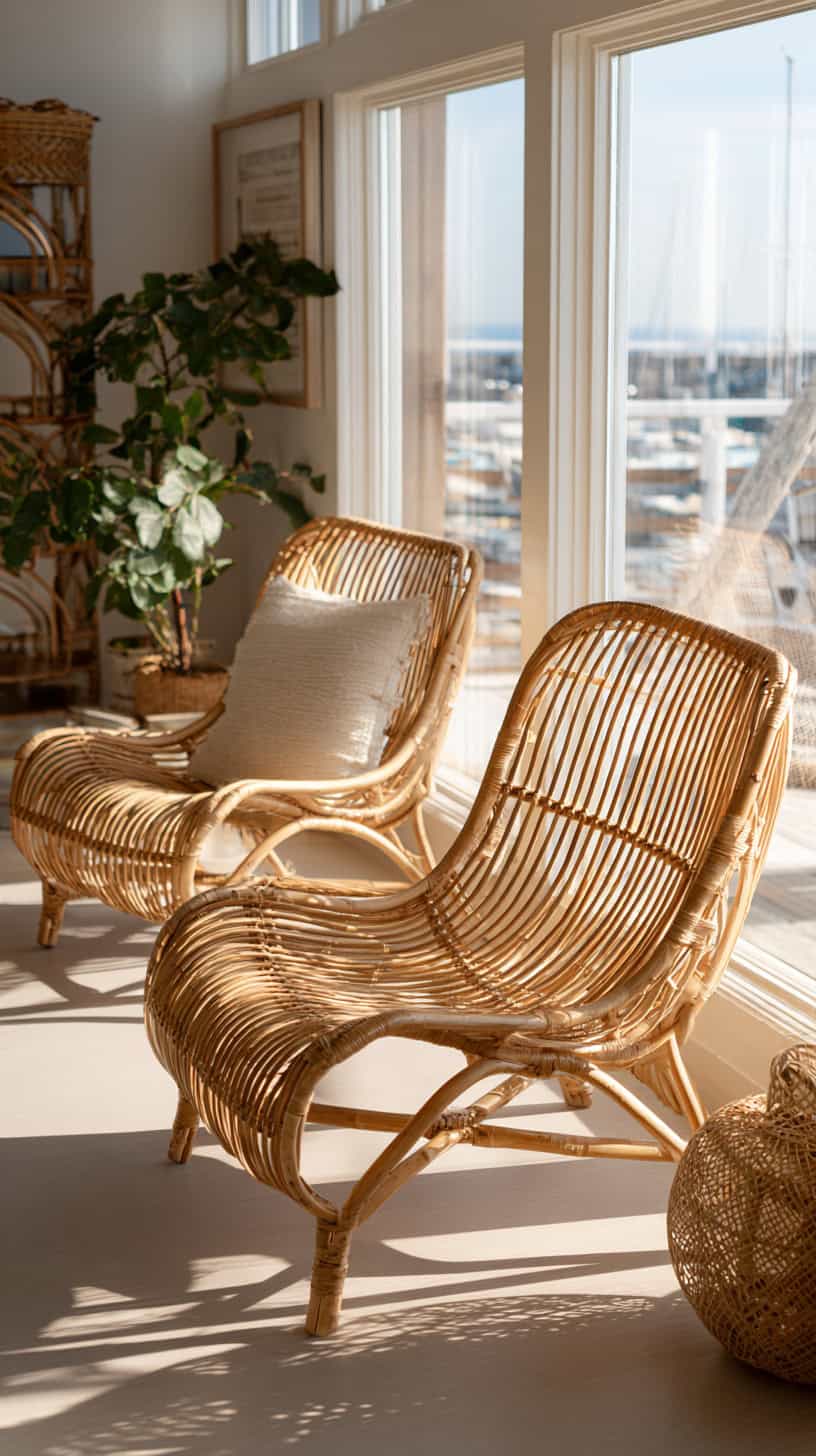 Rattan Lounge Chairs - Image 2