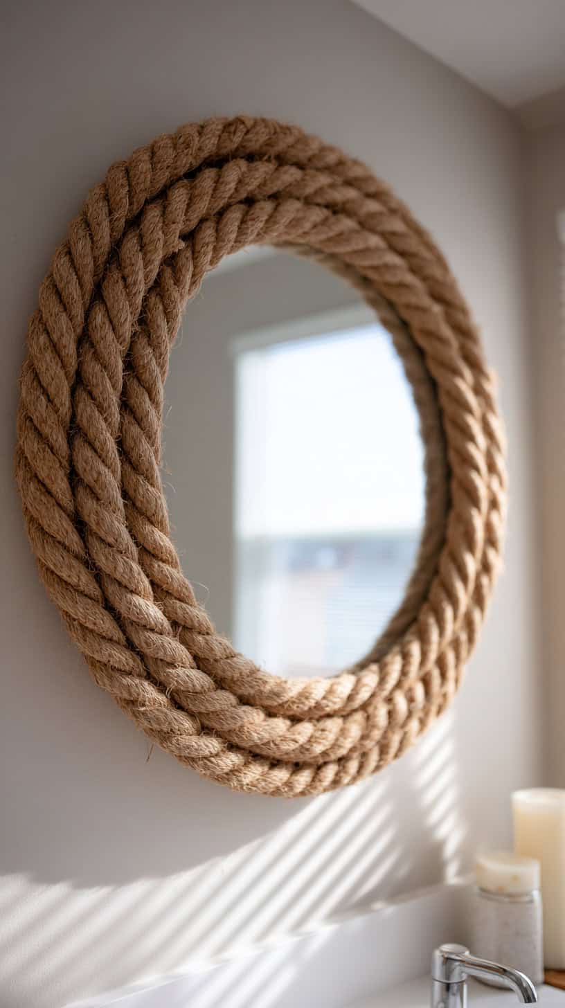 Rope Framed Mirror - Image 2