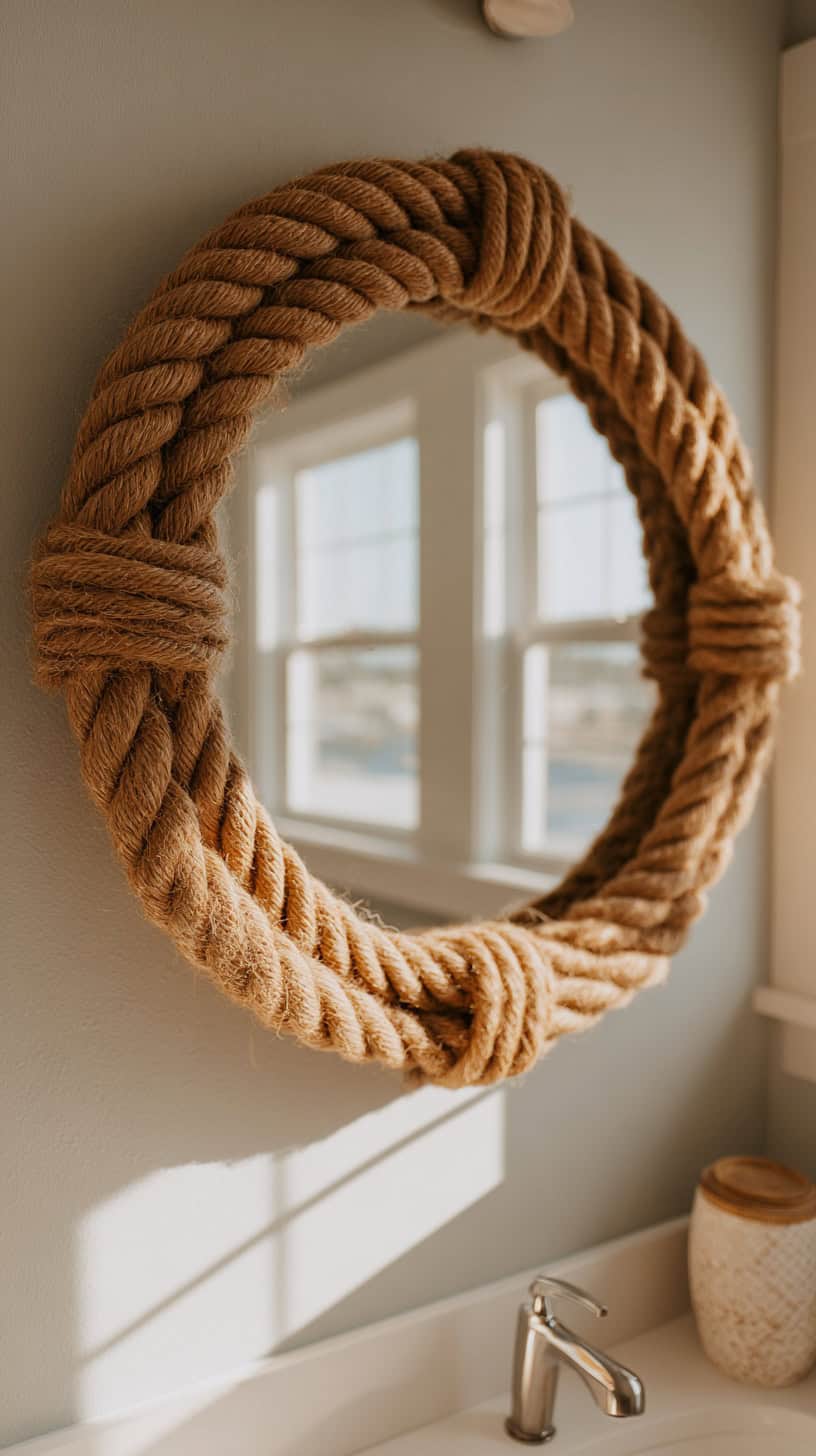 Rope Framed Mirror - Image 3