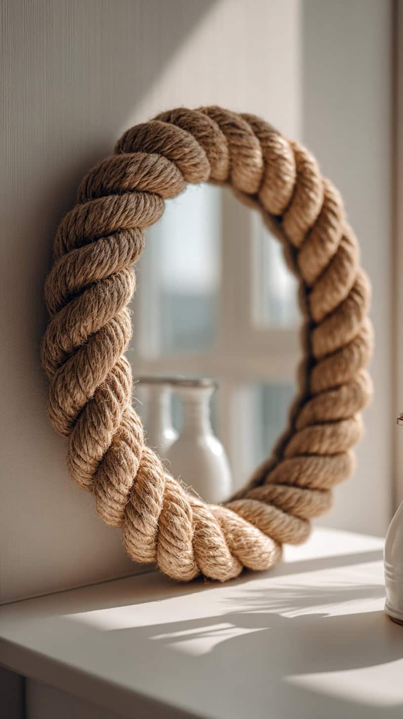 Rope Framed Mirror - Image 1