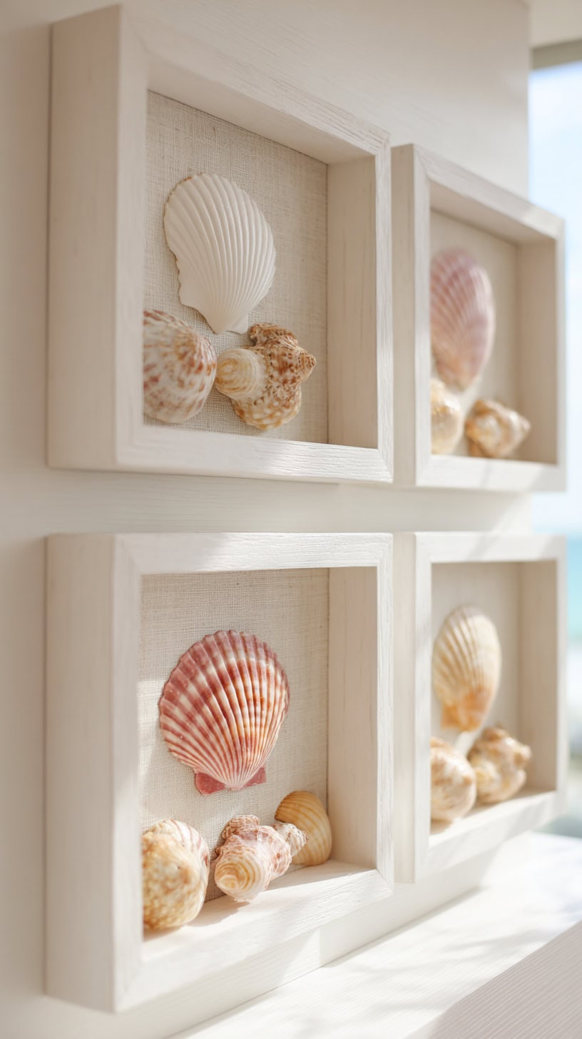 Shell Shadow Box Art - Image 2