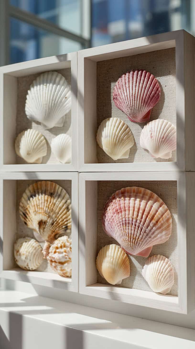 Shell Shadow Box Art - Image 1