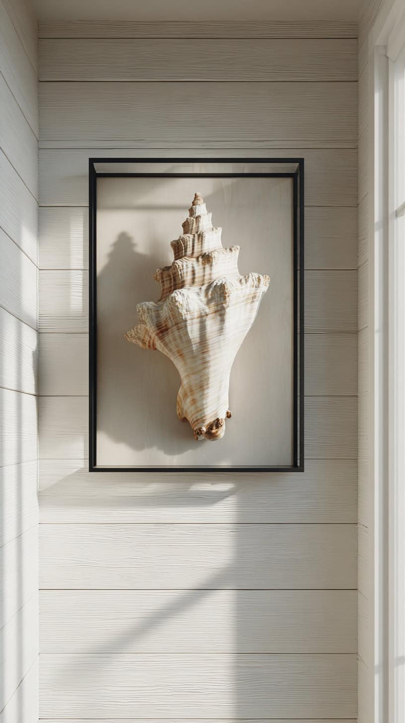 Simple Shell Wall Art - Image 1