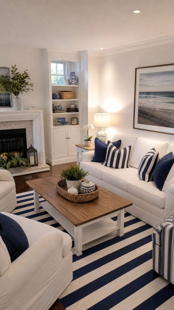 Add Nautical Stripes Strategically