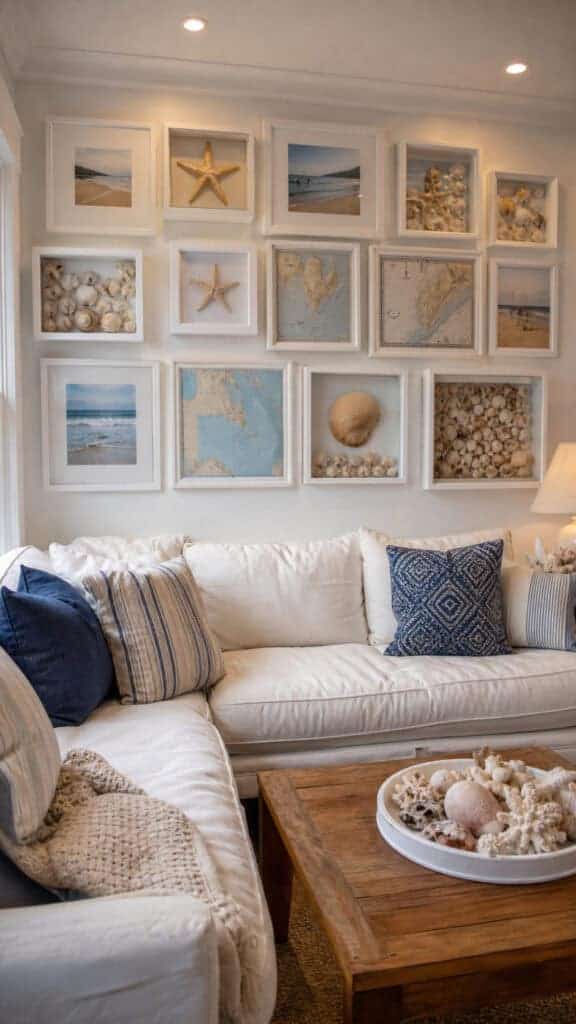 Create a Gallery Wall with Coastal Finds