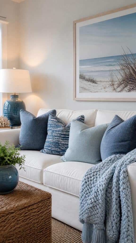 Incorporate Soft Blue Accents
