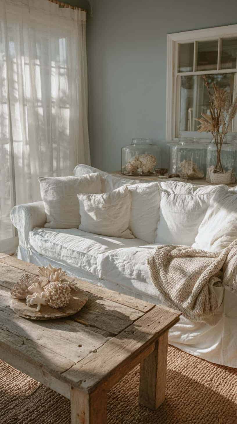 Style The Living Room With Cozy Coastal Character