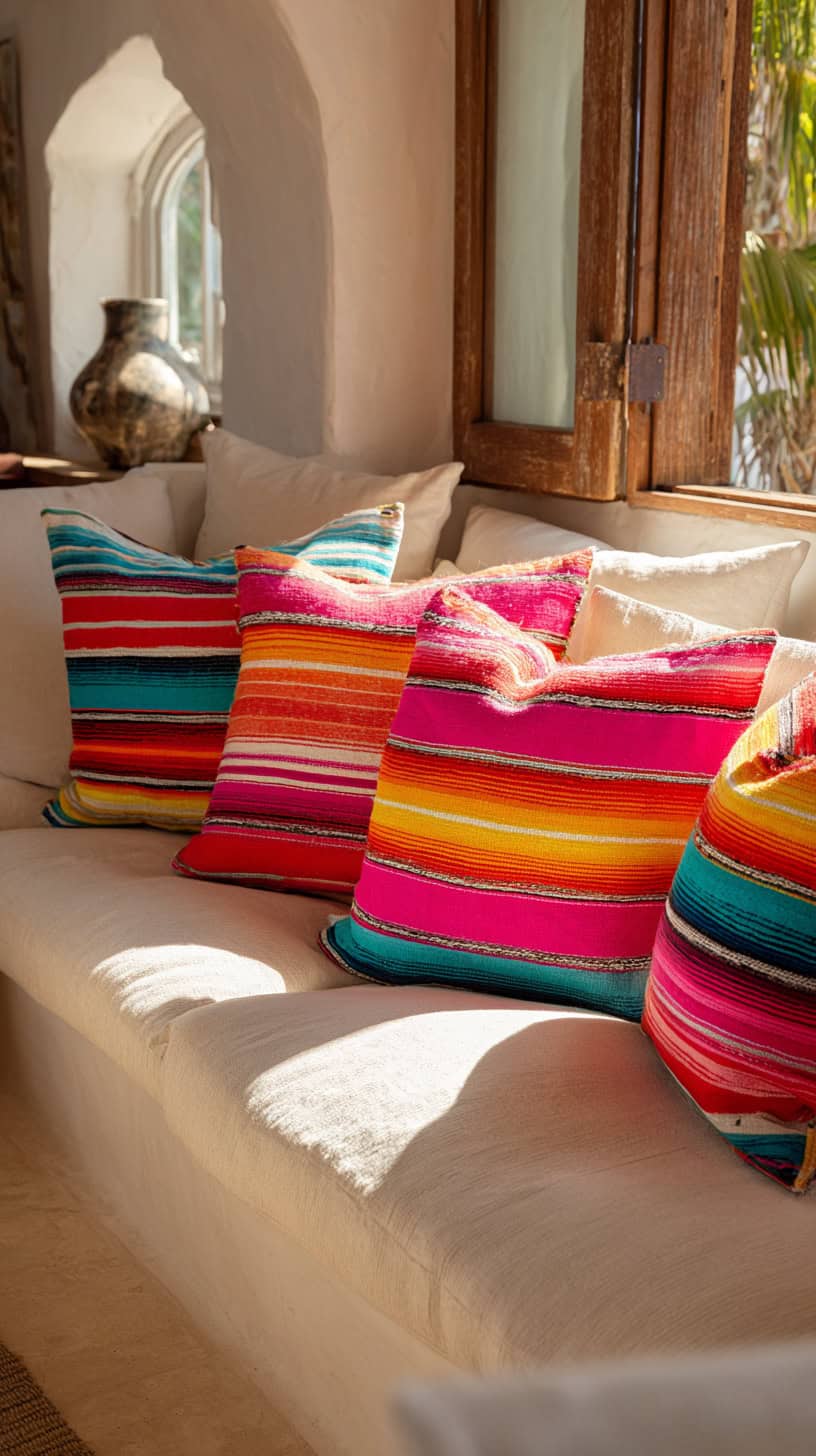Sunny Serape Throw Pillows - Image 2