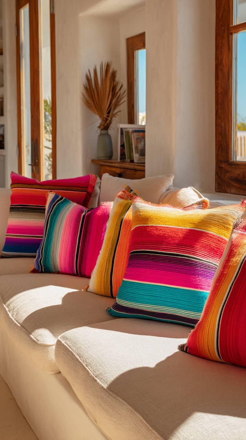 Sunny Serape Throw Pillows - Image 3