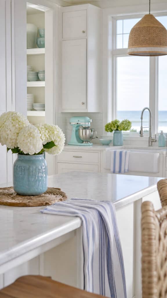 Incorporate Ocean-Inspired Color Accents