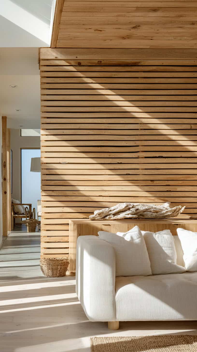 Wood Slat Accent Wall - Image 1