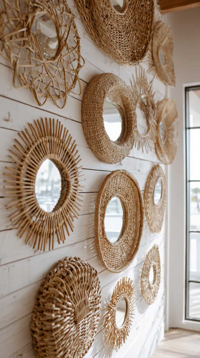 Woven Mirror Wall - Image 1
