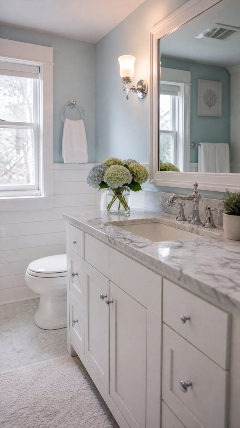 Soft Blue and White Color Palette