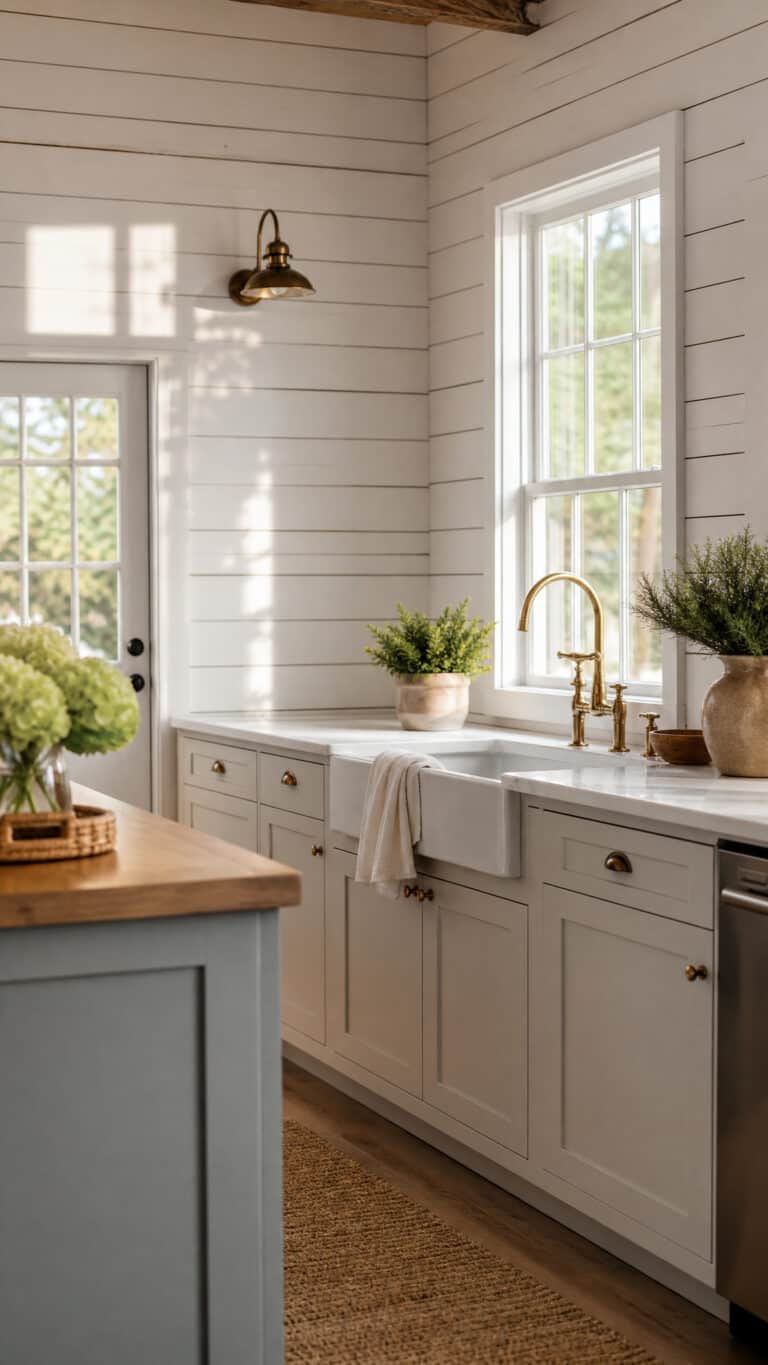 Soft White Shiplap Walls