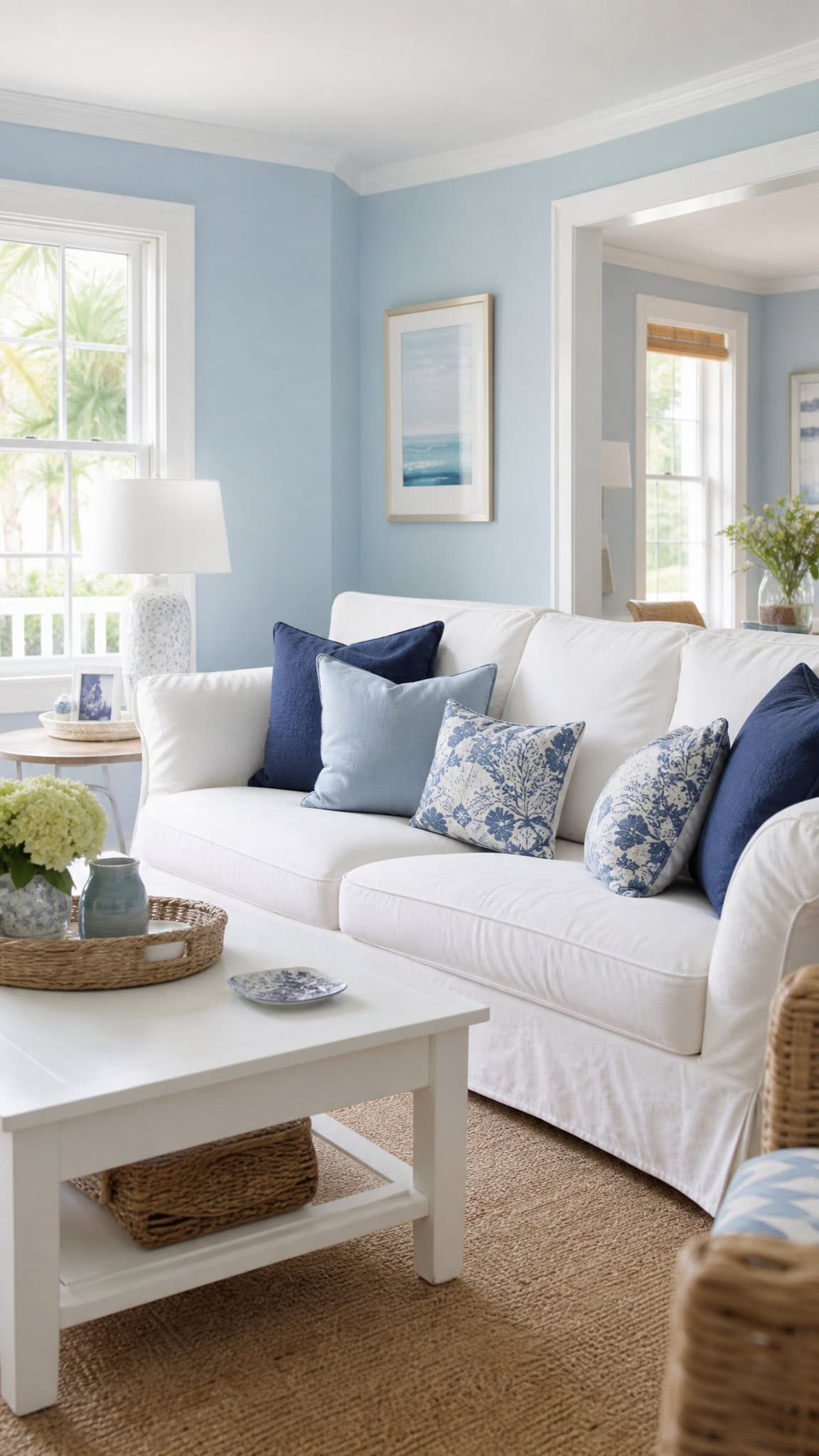 Embrace a Soft Blue and White Color Palette
