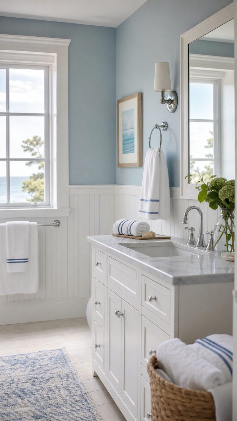 Soft Blue and White Color Palette