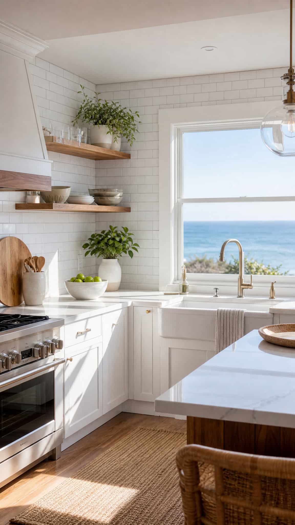 Classic Subway Tiles with a Coastal Twist