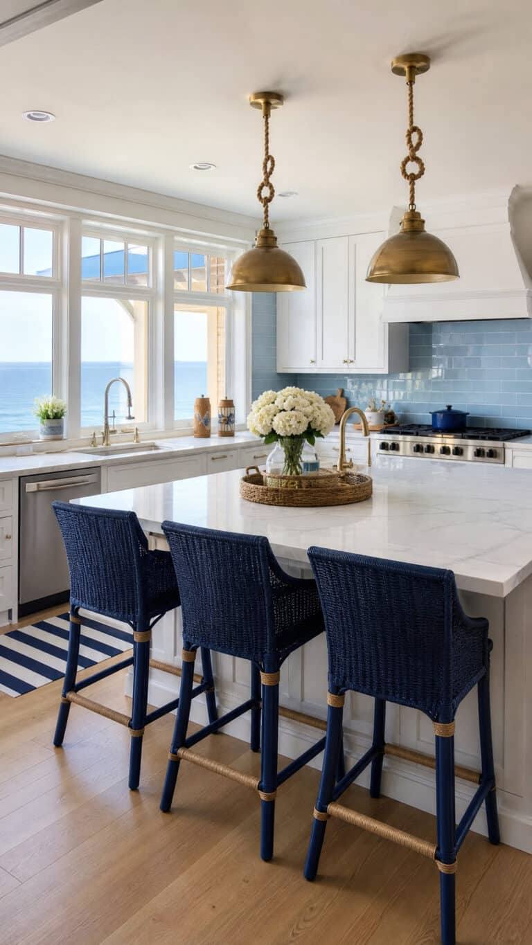 Classic White and Blue Nautical Theme