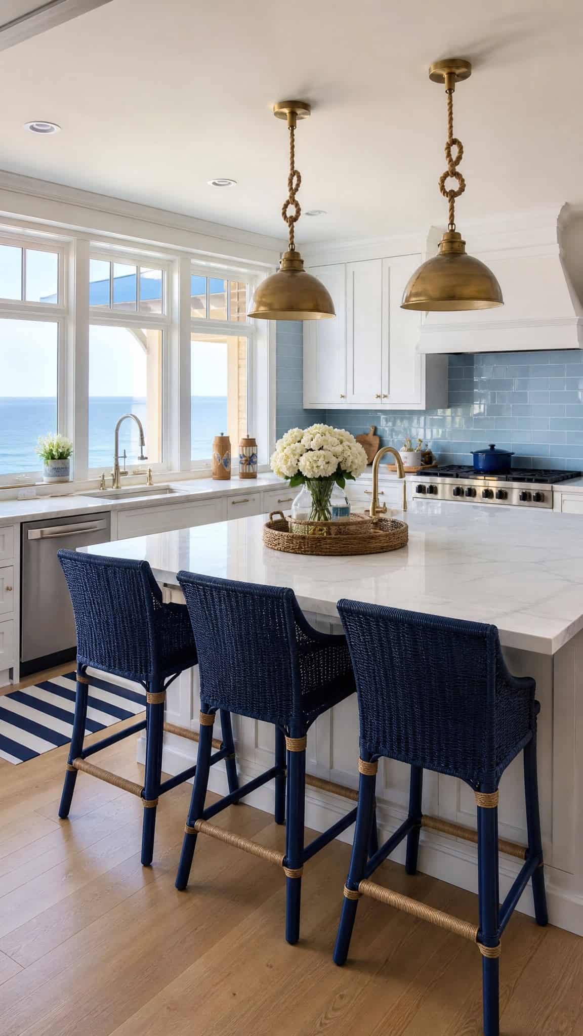 Classic White and Blue Nautical Theme