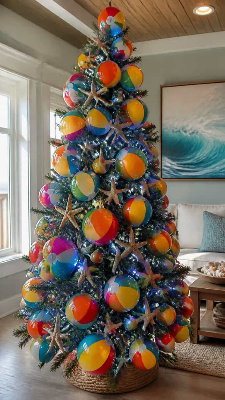 Classic Rainbow Beach Ball Tree