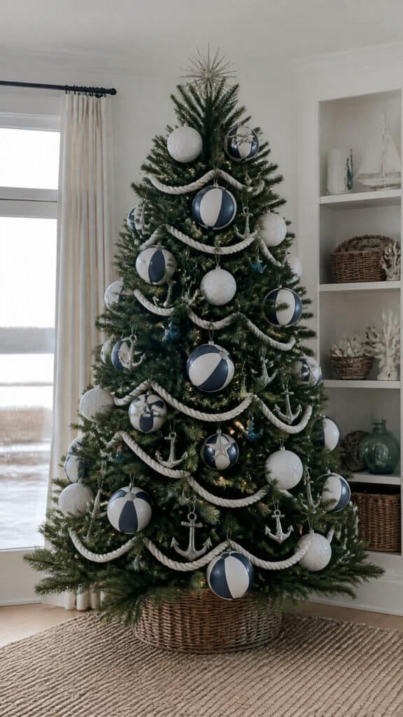 Nautical Navy and White Theme