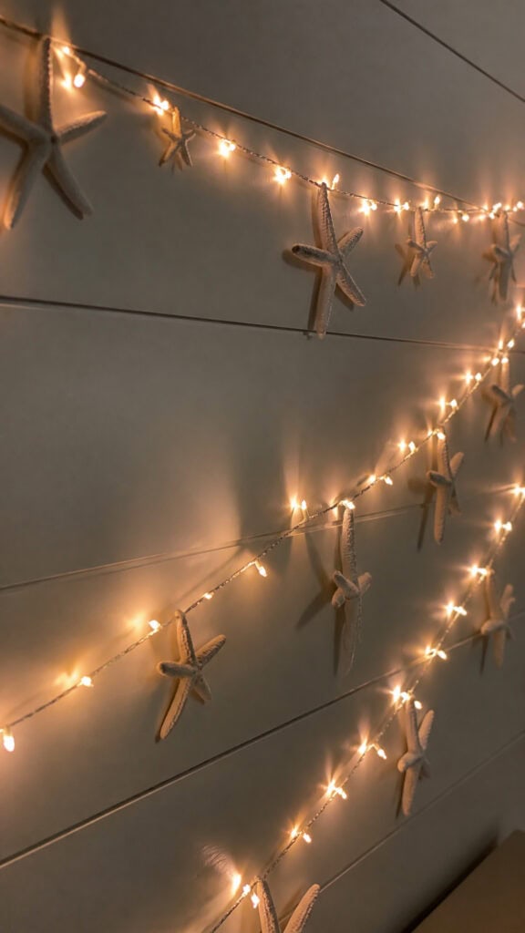 Starfish and Lights String Display
