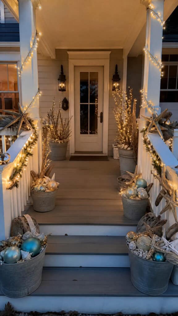 Outdoor Coastal Christmas Decorating