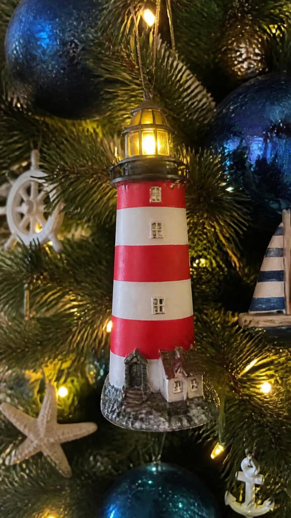 Lighthouse Ornaments for Nautical Charm