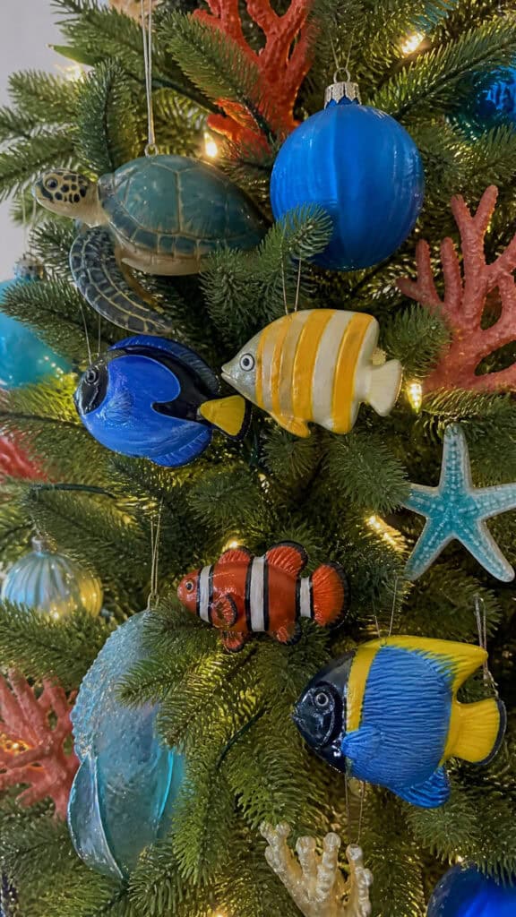 Tropical Fish and Sea Creature Ornaments