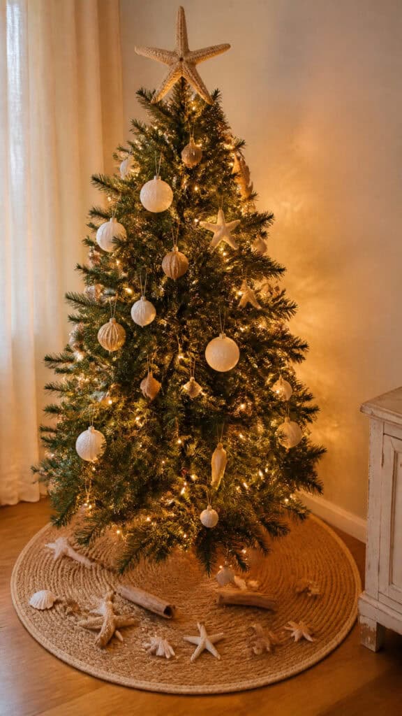 Sandy Beach Tree Topper and Skirt