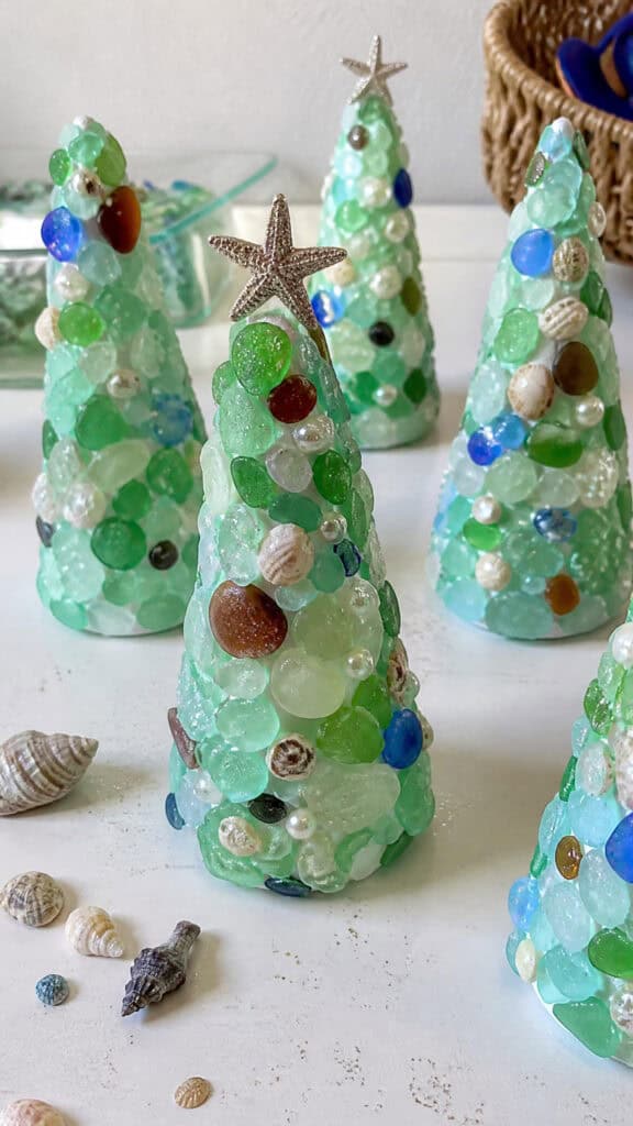 Kids-Friendly Beach Glass Christmas Tree Crafts