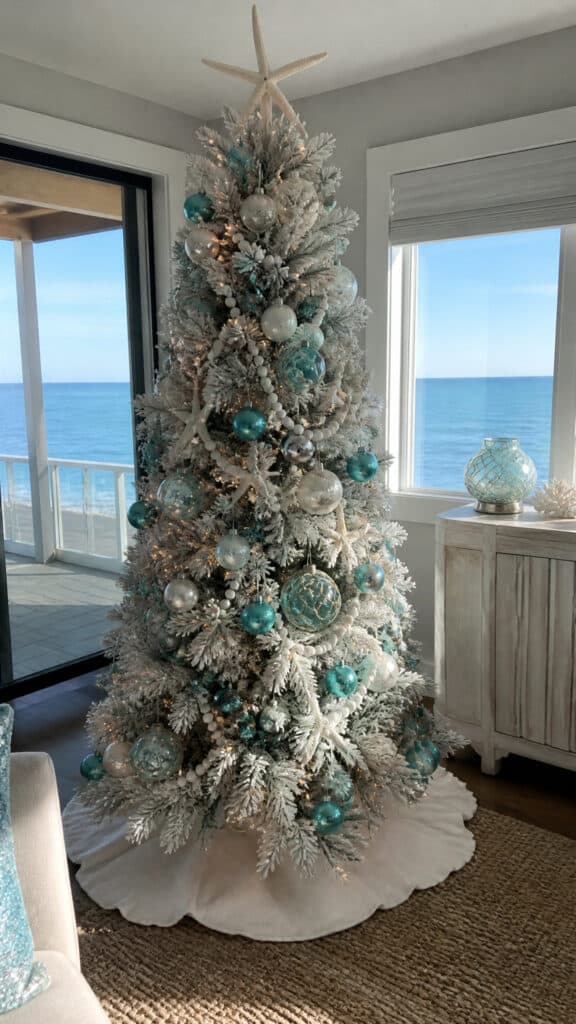 Coastal Color Palette Christmas Tree