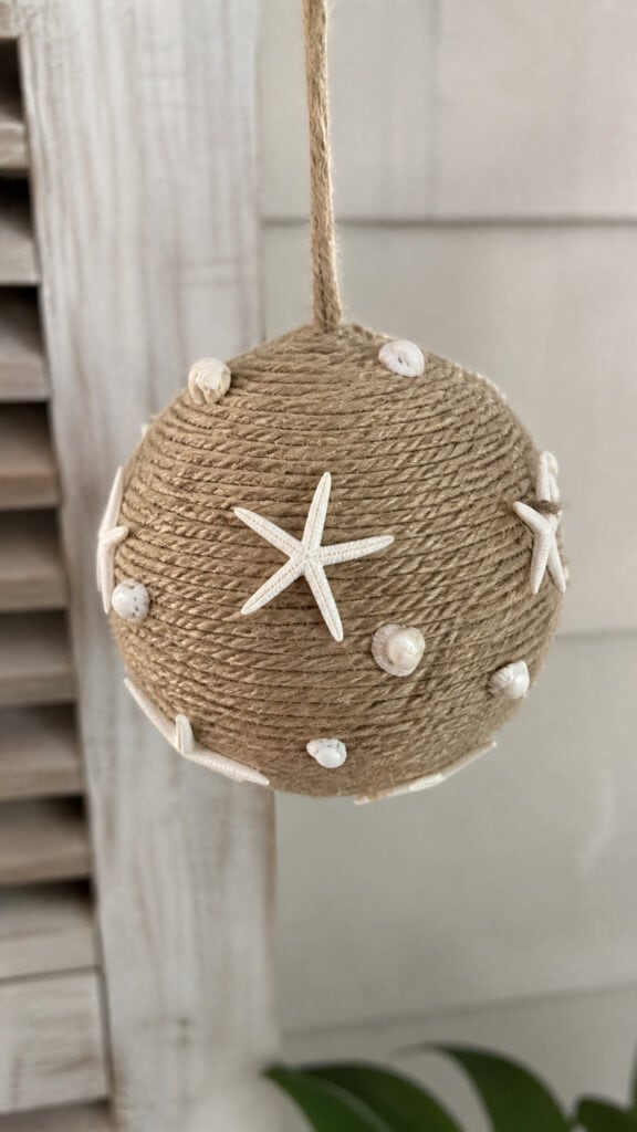 Rope-Wrapped Ornament Balls